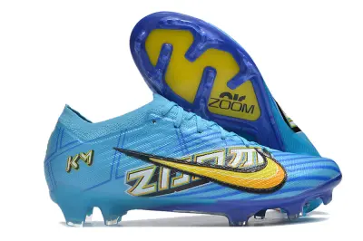 Mbappé x Nike Air Zoom Mercurial Vapor 15 Elite FG - Blue/Electric Blue/Golden Yellow