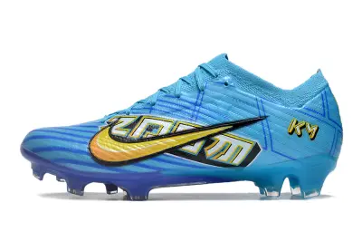 Mbappé x Nike Air Zoom Mercurial Vapor 15 Elite FG - Blue/Electric Blue/Golden Yellow
