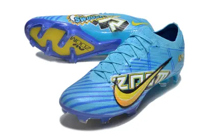Mbappé x Nike Air Zoom Mercurial Vapor 15 Elite FG - Blue/Electric Blue/Golden Yellow