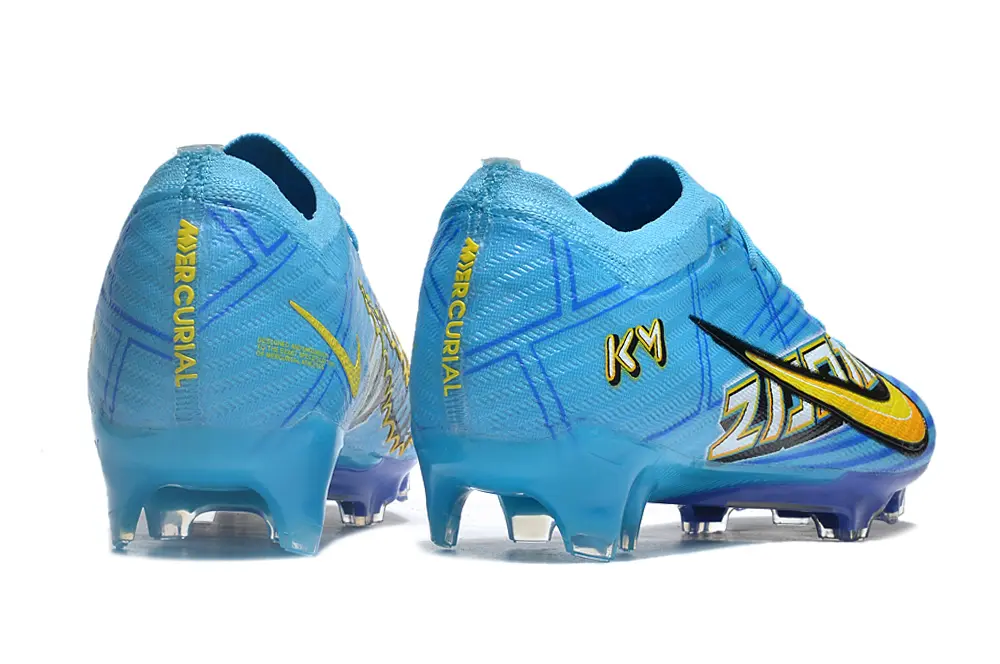 Mbappé x Nike Air Zoom Mercurial Vapor 15 Elite FG - Blue/Electric Blue/Golden Yellow