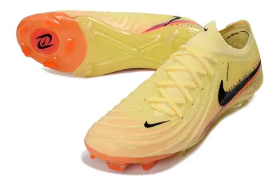 Nike Phantom GX 2 Elite FG Firm Ground Soccer Cleats - Yellow/Sunshine Glow/Coral Blaze