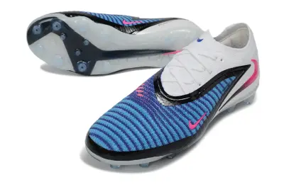 Nike Phantom 6 Low Elite AG Artificial Grass Soccer Cleats - Blue/Electric Blue/Pink Burst