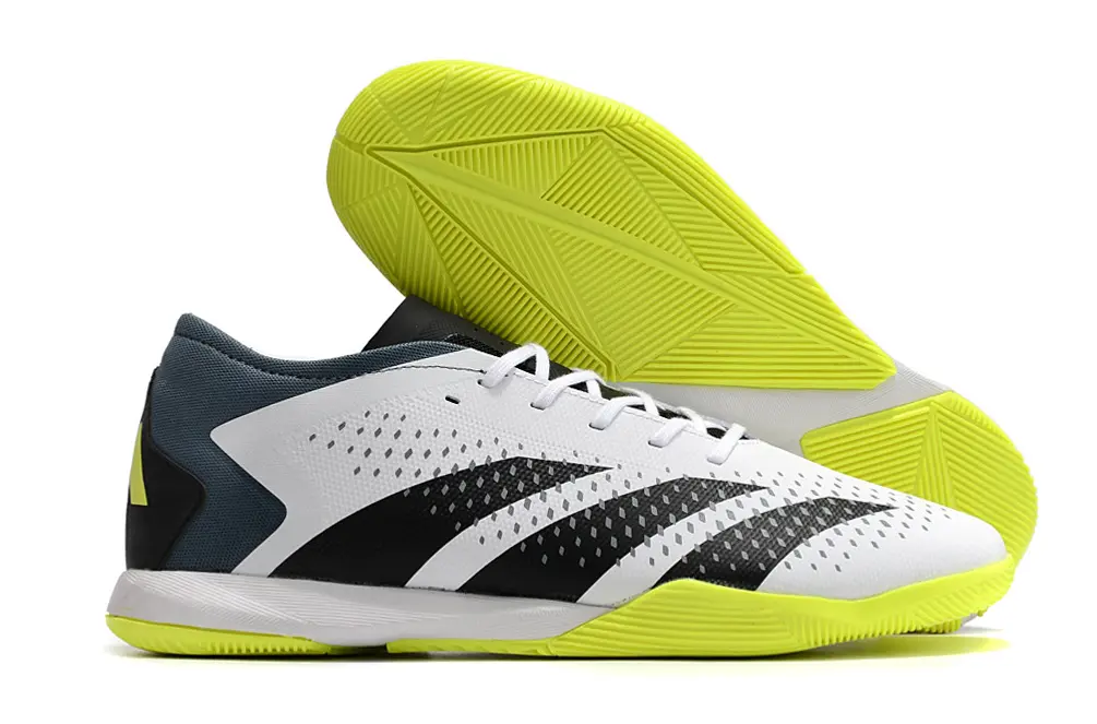 Adidas Predator Accuracy.3 IC - White/Electric Yellow/Deep Aqua