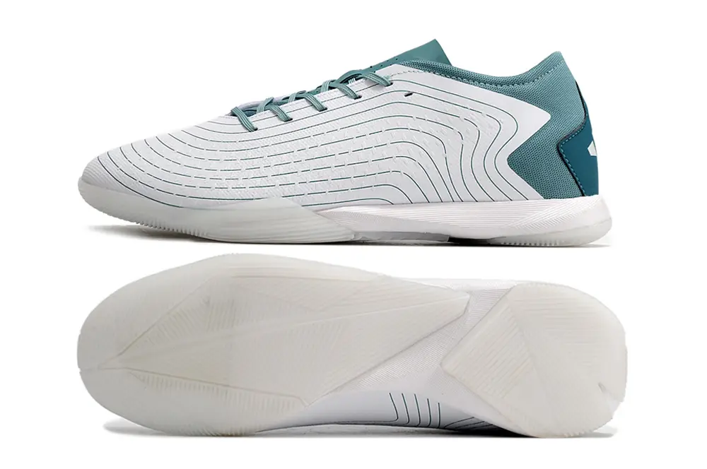 Adidas Predator Accuracy.3 IC - White/Soft Teal/Cool Gray