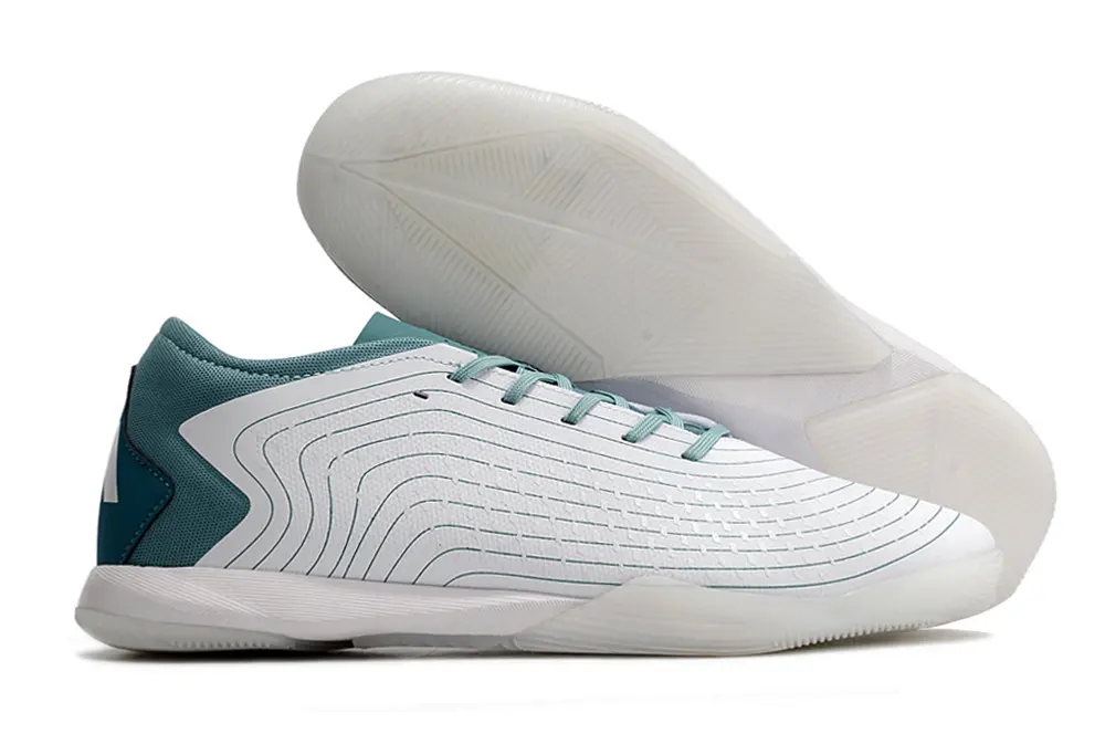 Adidas Predator Accuracy.3 IC - White/Soft Teal/Cool Gray