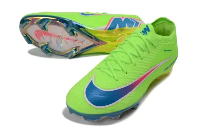 Nike Air Zoom Mercurial Vapor 16 Elite FG Firm Ground Soccer Cleats - Green/Electric Lime/Navy Blue
