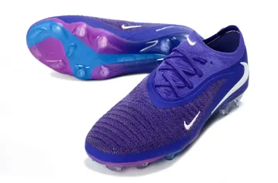 Nike Phantom 6 Low Elite FG Firm Ground Soccer Cleats - Purple/Vibrant Purple/Soft Blue