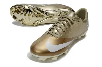 CR7 x Nike Mercurial Superfly RGN SE FG Firm Ground Soccer Cleats - Gold/Metallic Gold/White