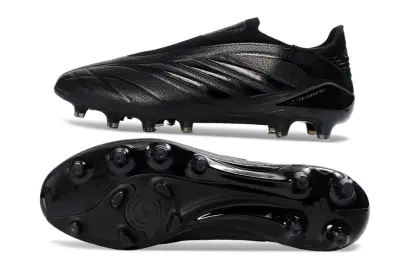Adidas Copa Pure 4 Elite AG Artificial Grass Soccer Cleats - Black/Midnight Black/Shadow Black