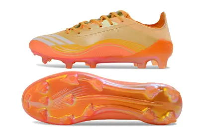 Messi x Adidas F50 Elite FG Firm Ground Soccer Cleats - Orange/Sunset Glow/Peach Burst