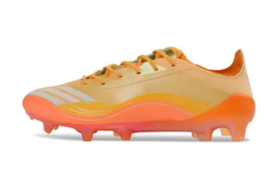 Messi x Adidas F50 Elite FG Firm Ground Soccer Cleats - Orange/Sunset Glow/Peach Burst