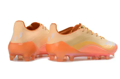 Messi x Adidas F50 Elite FG Firm Ground Soccer Cleats - Orange/Sunset Glow/Peach Burst