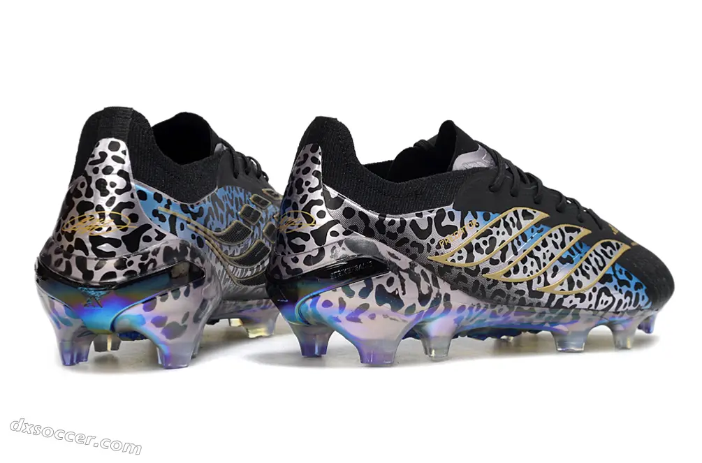 Adidas Predator 26 Elite FG Firm Ground Soccer Cleats - Black/Iridescent Multicolor/Gold