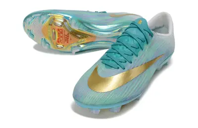Nike Air Zoom Superfly 11 Elite FG Firm Ground Soccer Cleats - Aqua/Iridescent Aqua/Gold