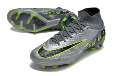 Nike Air Zoom Mercurial Superfly 9 Elite FG - Gray/Vibrant Green/Charcoal Black