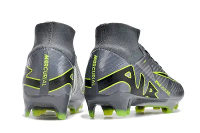 Nike Air Zoom Mercurial Superfly 9 Elite FG - Gray/Vibrant Green/Charcoal Black