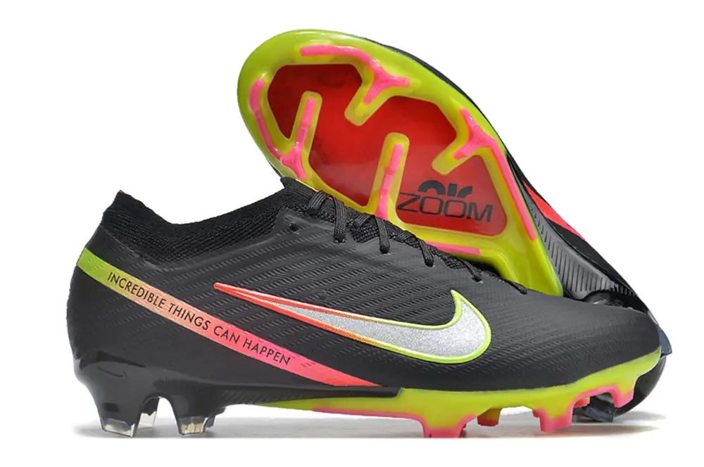 Nike Air Zoom Mercurial Vapor 15 Elite FG - Black/Neon Green/Hot Pink
