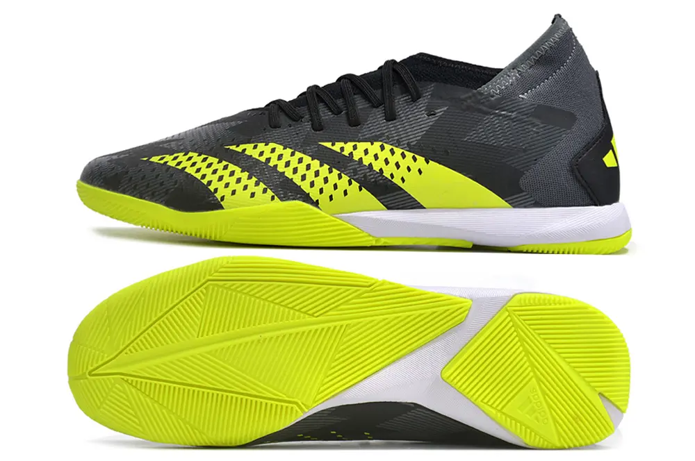 Adidas Predator Accuracy.3 IC - Black/Vibrant Lime/Shadow Gray