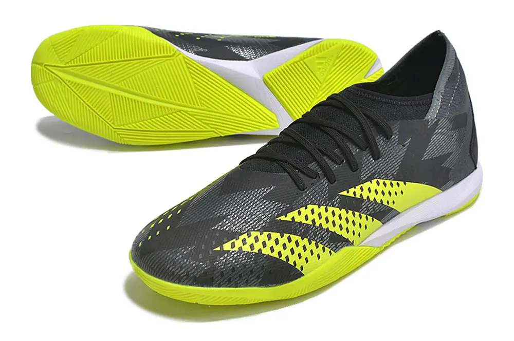 Adidas Predator Accuracy.3 IC - Black/Vibrant Lime/Shadow Gray