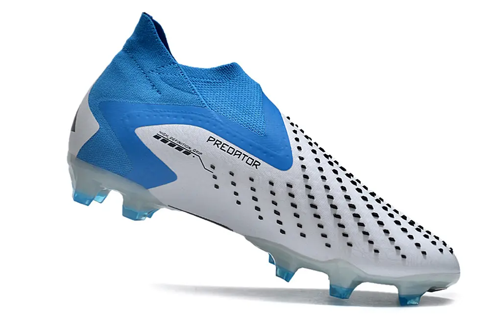 Adidas Predator Accuracy+ Laceless FG - Blue/Cyan Blue/Black White