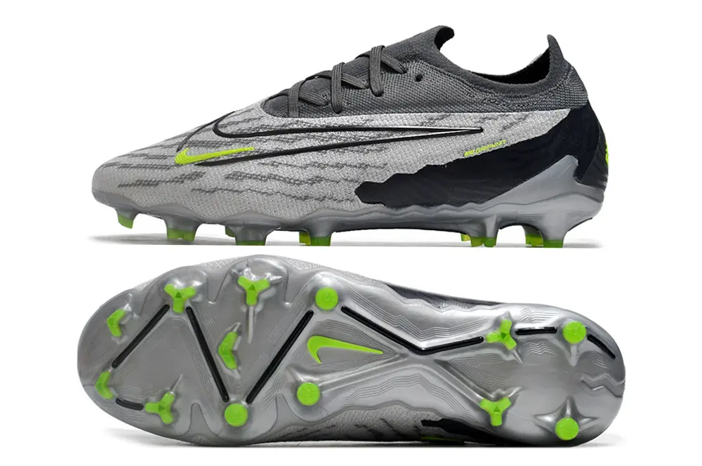 Nike Phantom GX Elite FG - Gray/Neon Green/Charcoal Black