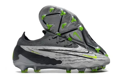Nike Phantom GX Elite FG - Gray/Neon Green/Charcoal Black