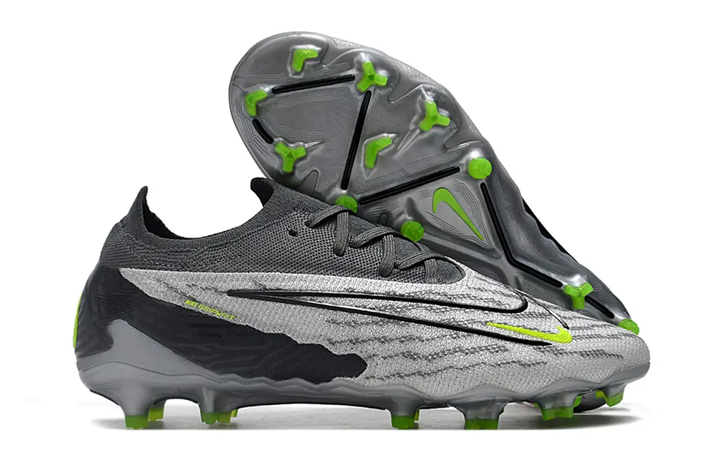 Nike Phantom GX Elite FG - Gray/Neon Green/Charcoal Black