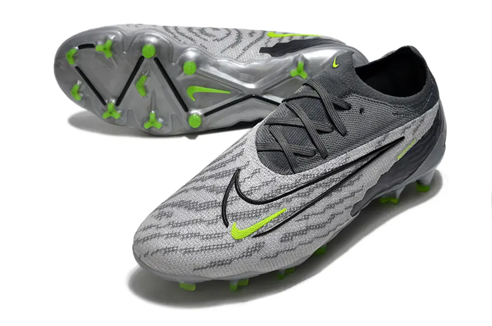 Nike Phantom GX Elite FG - Gray/Neon Green/Charcoal Black