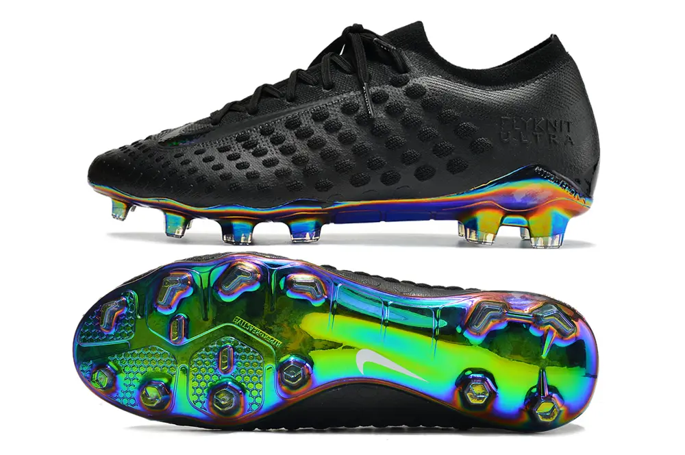 Nike Phantom Ultra Venom FG - Black/Iridescent Blue/Iridescent Green
