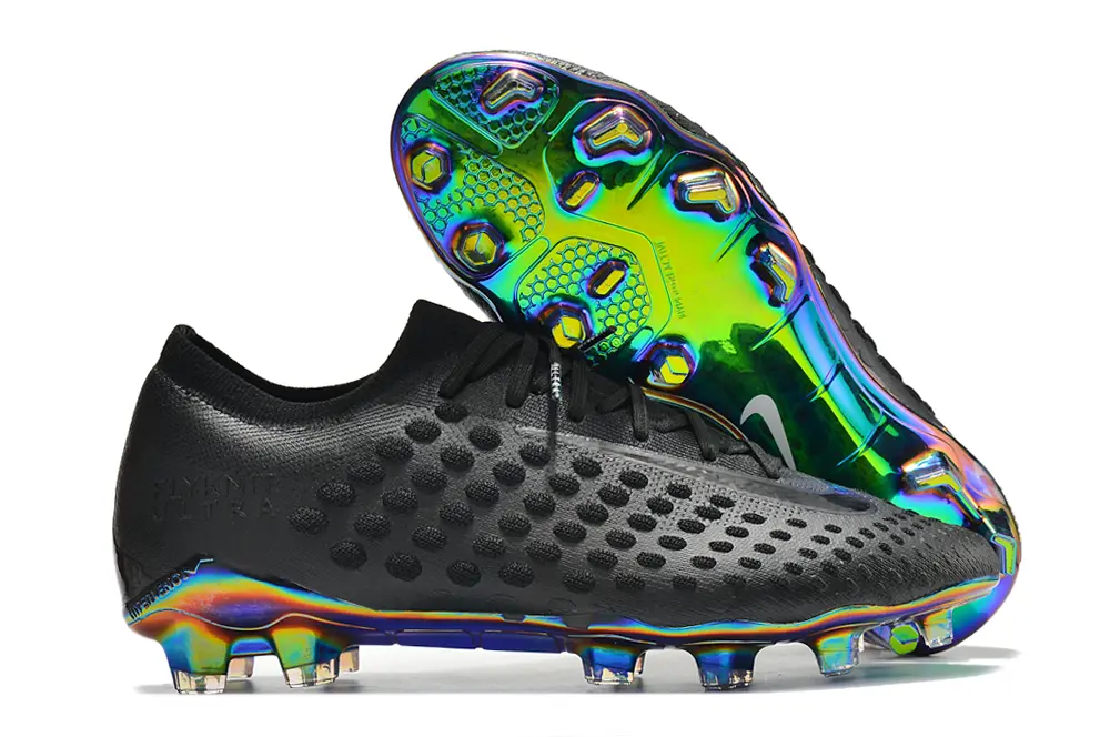 Nike Phantom Ultra Venom FG - Black/Iridescent Blue/Iridescent Green