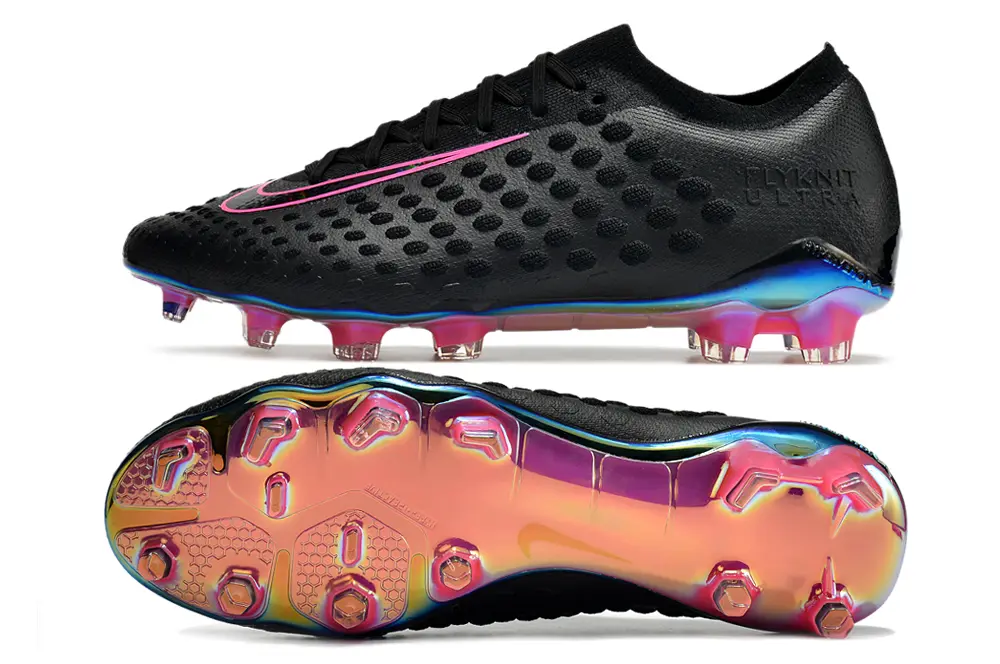 Nike Phantom Ultra Venom FG - Black/Electric Pink/Blue Gradient