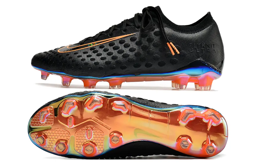 Nike Phantom Ultra Venom FG - Black/Vibrant Orange/Rainbow Reflective