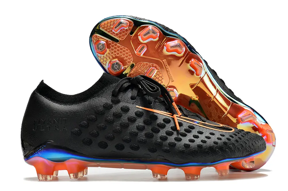 Nike Phantom Ultra Venom FG - Black/Vibrant Orange/Rainbow Reflective