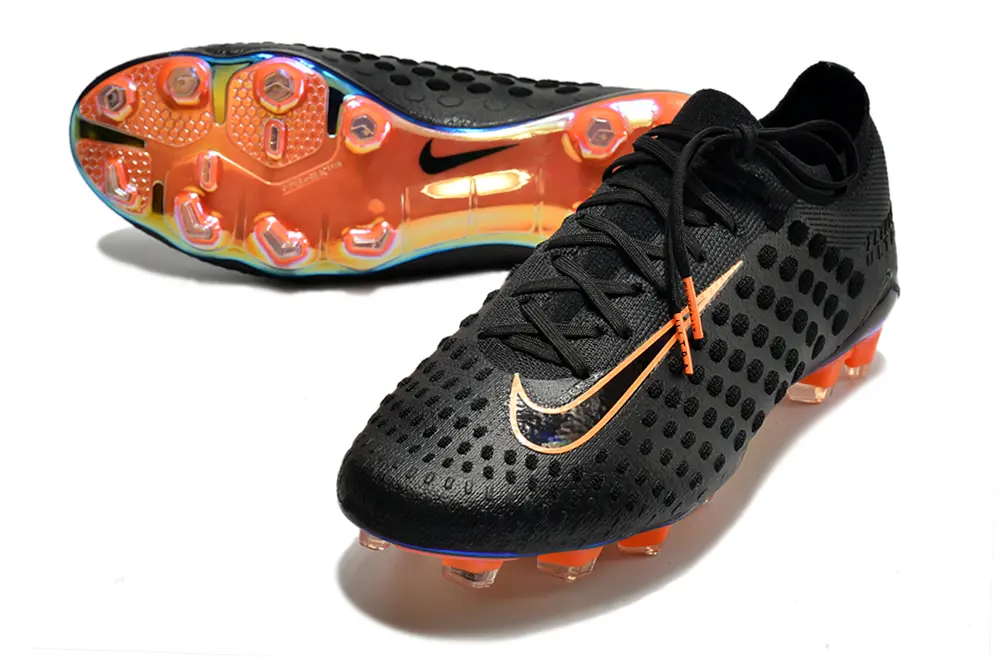 Nike Phantom Ultra Venom FG - Black/Vibrant Orange/Rainbow Reflective