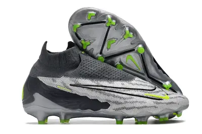Nike Phantom GX Elite DF FG - Gray/Neon Green/Charcoal Black