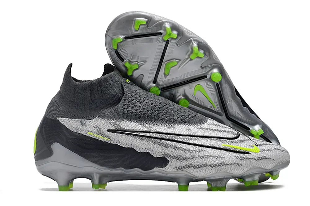Nike Phantom GX Elite DF FG - Gray/Neon Green/Charcoal Black