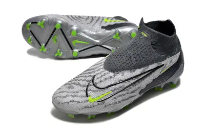 Nike Phantom GX Elite DF FG - Gray/Neon Green/Charcoal Black