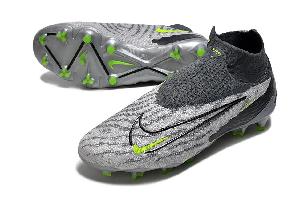 Nike Phantom GX Elite DF FG - Gray/Neon Green/Charcoal Black