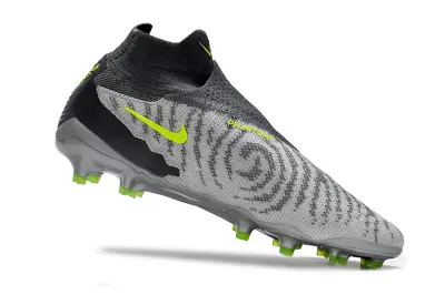 Nike Phantom GX Elite DF FG - Gray/Neon Green/Charcoal Black