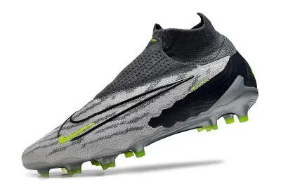 Nike Phantom GX Elite DF FG - Gray/Neon Green/Charcoal Black