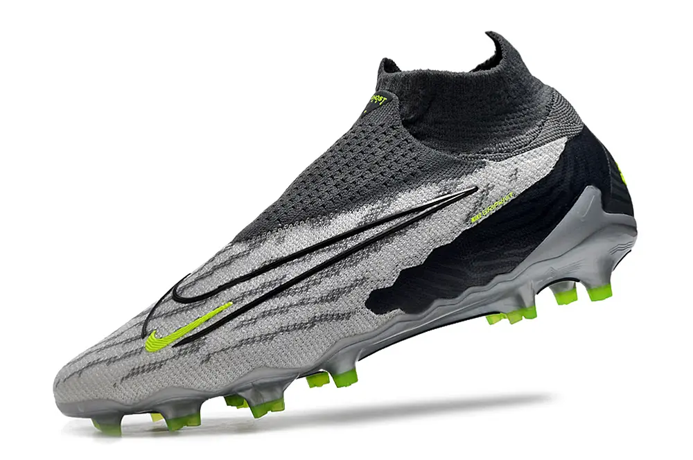 Nike Phantom GX Elite DF FG - Gray/Neon Green/Charcoal Black