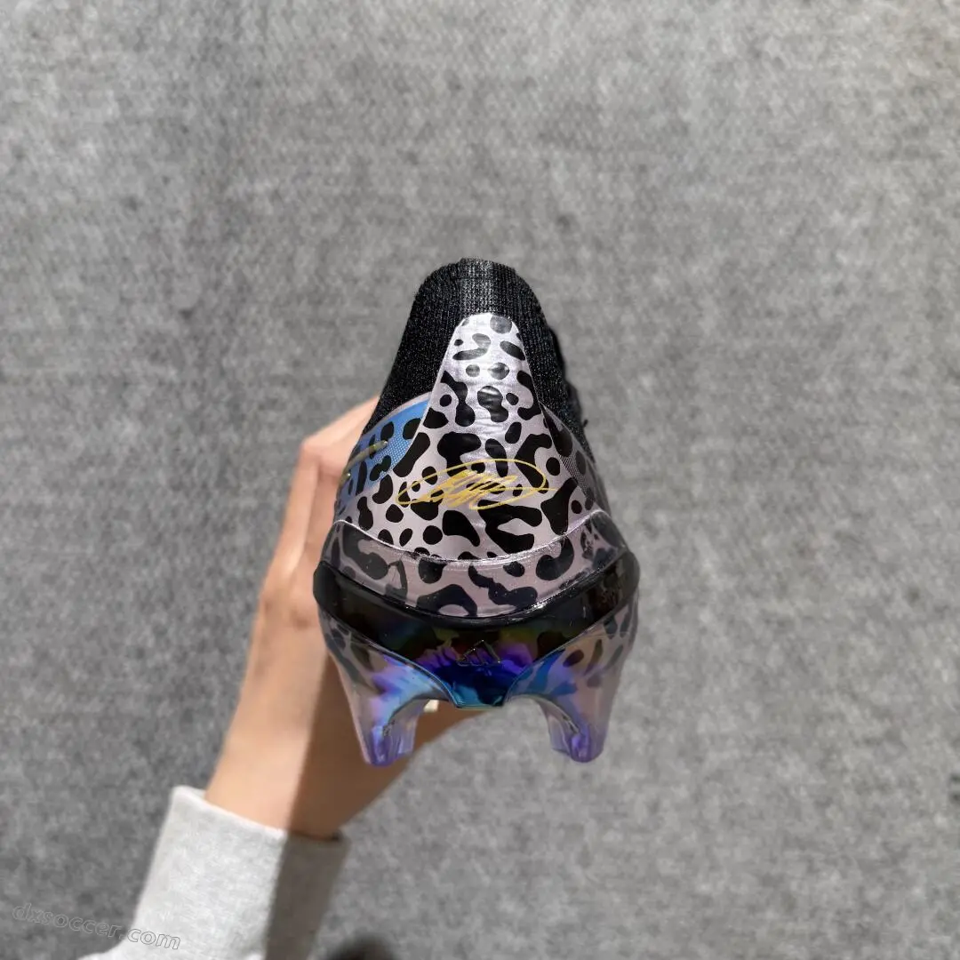 Adidas Predator 26 Elite FG Firm Ground Soccer Cleats - Black/Iridescent Multicolor/Gold