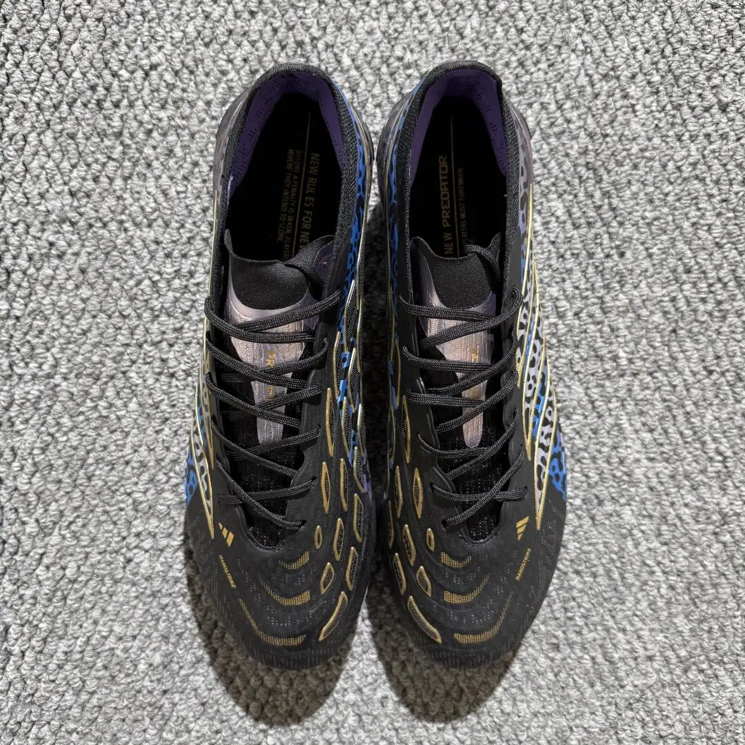 Adidas Predator 26 Elite FG Firm Ground Soccer Cleats - Black/Iridescent Multicolor/Gold