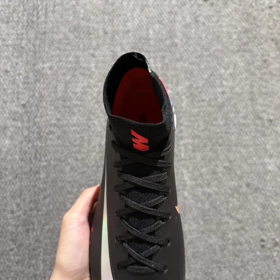 Nike Air Zoom Superfly 10 Elite TF Astro Turf Soccer Shoes - Black/Fiery Red/Electric Orange