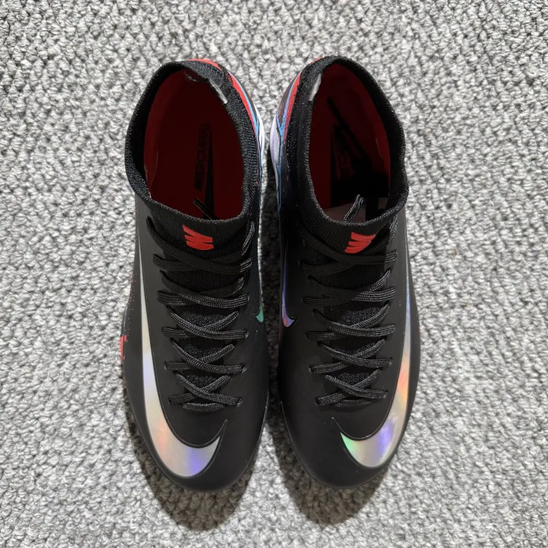 Nike Air Zoom Superfly 10 Elite TF Astro Turf Soccer Shoes - Black/Fiery Red/Electric Orange