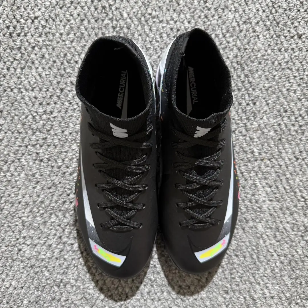 Nike Air Zoom Superfly 10 Elite TF Astro Turf Soccer Shoes - Black/Vibrant Splash/White Accent