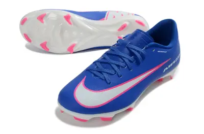 Mbappe x Nike Air Zoom Mercurial Vapor 16 Academy FG Firm Ground Soccer Cleats - Blue/Vibrant Pink/White