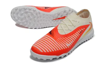 Nike Phantom 6 Low Elite TF Astro Turf Soccer Shoes - Orange/Bright Coral/Soft Cream