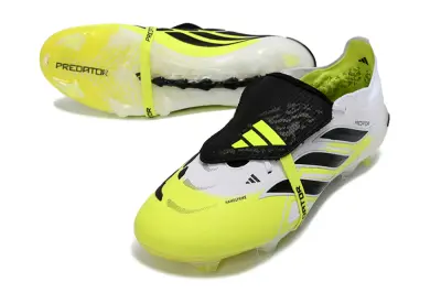 Adidas Predator 26 Elite Fold-Over Tongue FG Firm Ground Soccer Cleats - Yellow/Electric Yellow/Classic Black