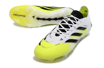 Adidas Predator 26 Elite FG Firm Ground Soccer Cleats - Yellow/Electric Yellow/Black